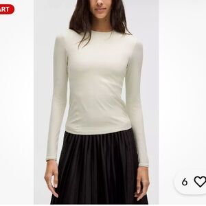 lululemon athletica Cream Long Sleeve Top
